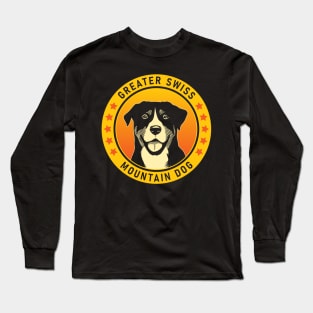 Greater Swiss Mountain Dog Portrait Long Sleeve T-Shirt